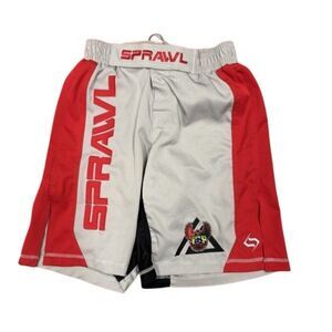 Sprawl Men’s Size 28 Red & Gray IUP Ju-Jitsu Club Shorts